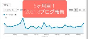 5ヶ月目の2021.8【月間10万PVブロガーが新サイトをガチで作ったら】
